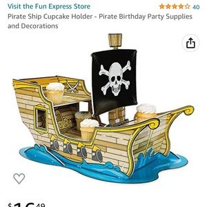 Pirate Ship cupcake stand